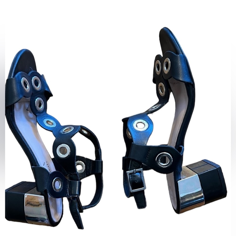Stylish Black and Silver Women's Heels
